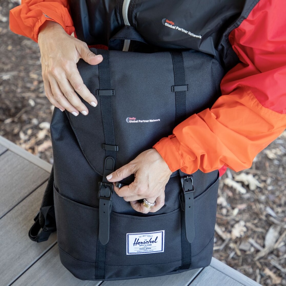 The Herschel Eco Retreat 15” Commuter Backpack curated, designed, and custom branded by Swagger.
