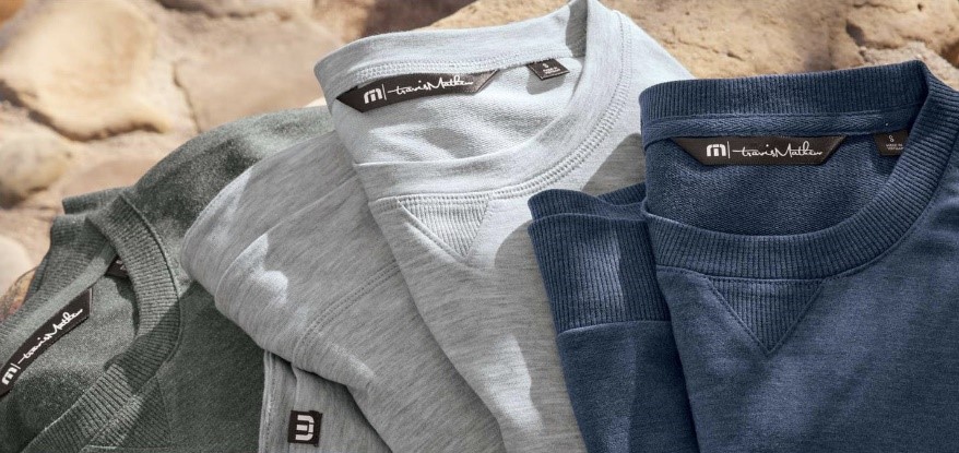 An assortment of TravisMathew pullovers, curated by Swagger.
